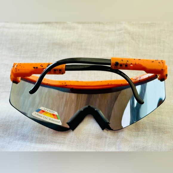 Sport Shield Sunglasses with Color Mirror ( Choose Any Color ) - Picture 3 of 14